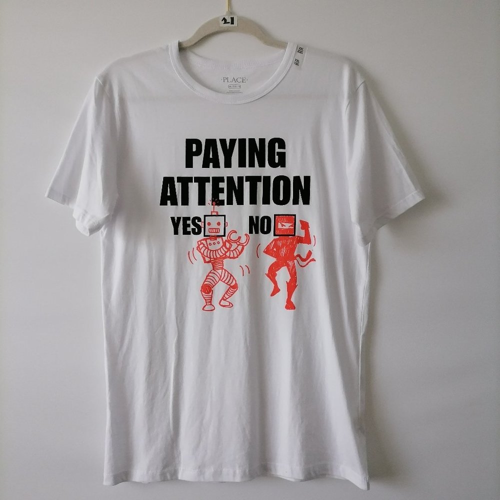 Place Men's White Tee Junior Size XXL New With Tag